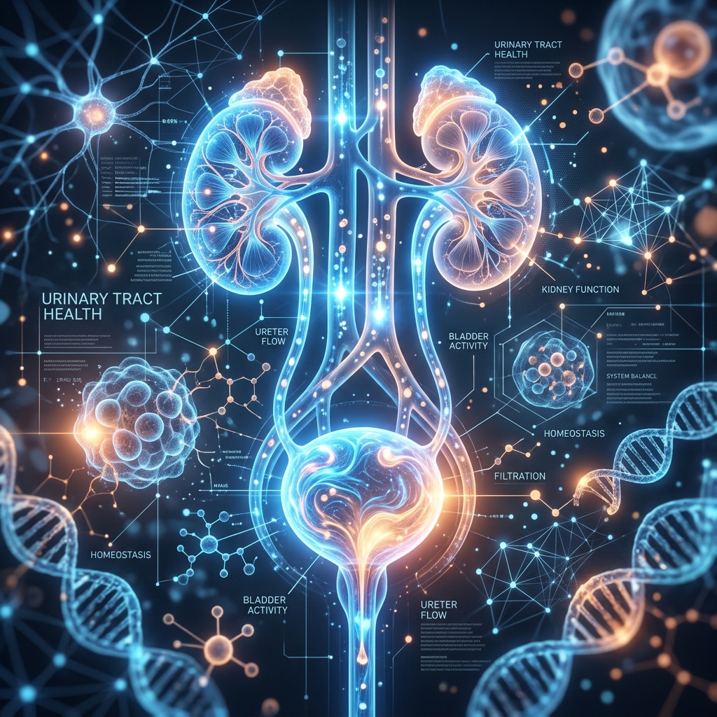 Doctor reviewing medical lab results regarding urinary tract infections and steroid use