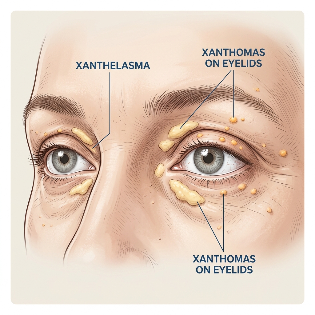 What Does High Cholesterol Look Like on Face? Visual Signs & Steroids Link