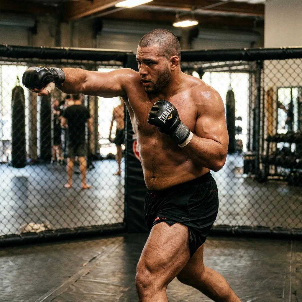 Brock Lesnar heavyweight MMA fighter training