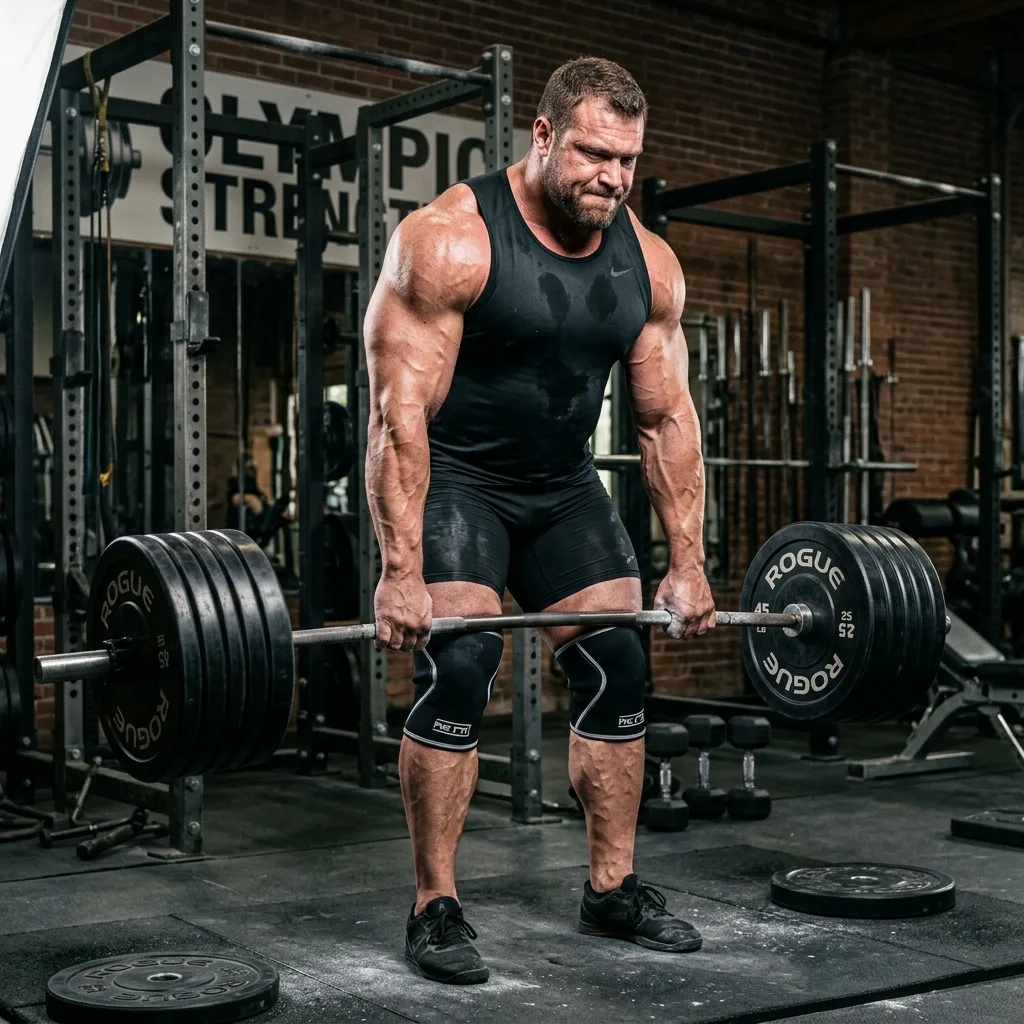 Brian Shaw strongman training photo