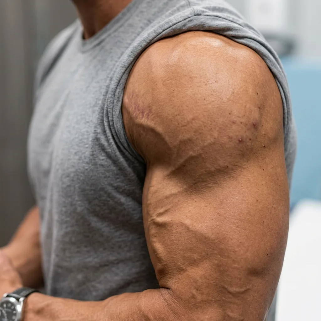 Physical indicators and visual clues of steroid use