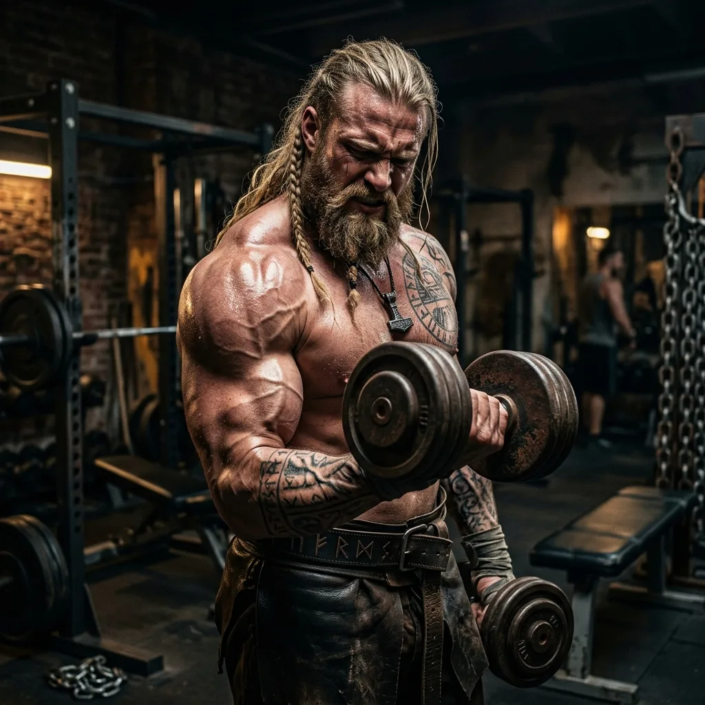 Chris Hemsworth Thor transformation physique in gym