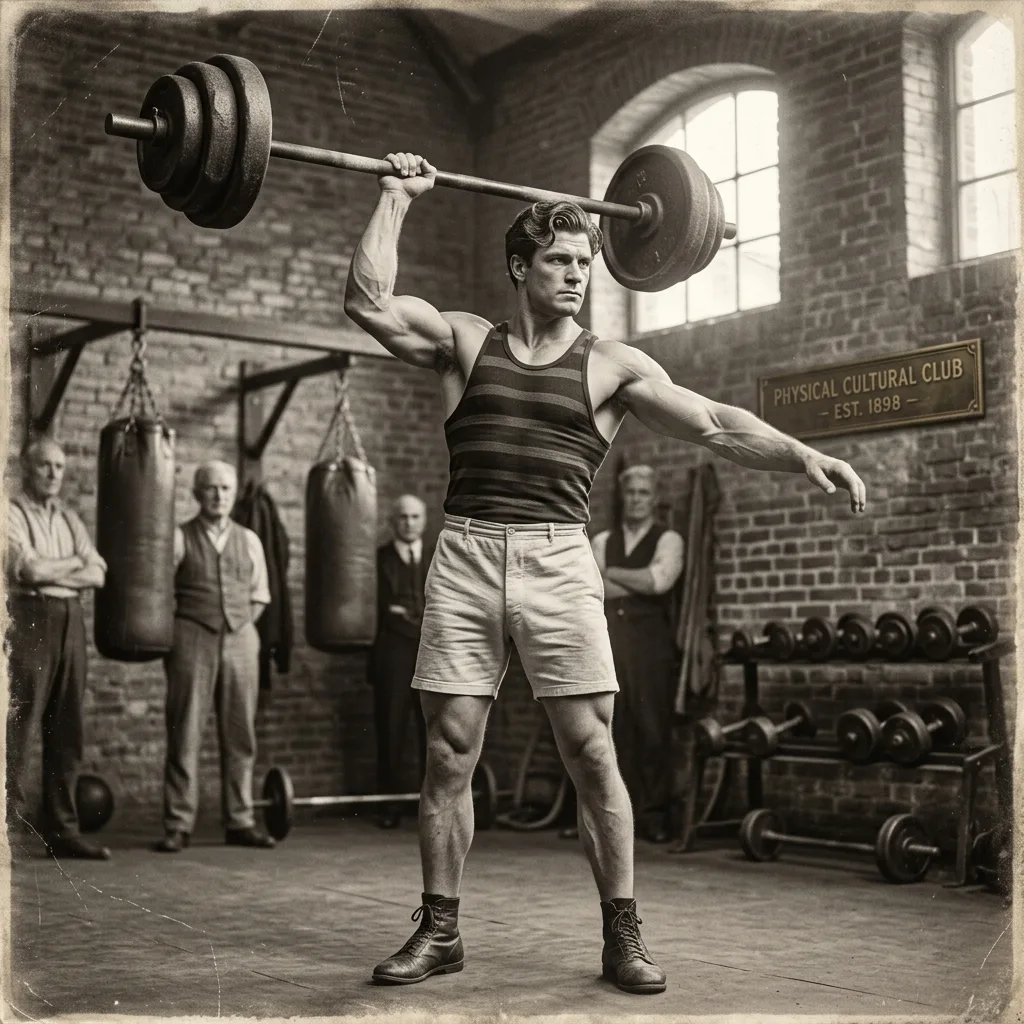 Jack LaLanne physical fitness pioneer strength pose
